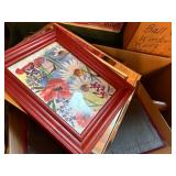 PICTURE FRAMES & CASSETTE TAPES X 2 BOXES- BB