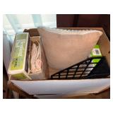 2 BOXES OF HEATING PADS/ PILLOW/ OFFICE SUPPLIES & MISCELLANEOUS- BB