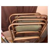 4 CARD TABLE FOLDING CHAIRS- BB
