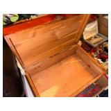 WOOD BOX/ CHRISTMAS THROW & MISCELLANEOUS- BB