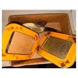 METAL PICTURE FLAMES/ CATTLE HORNS