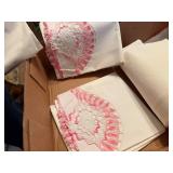 EMBROIDERED ITEMS/ PILLOW CASE SETS- BB