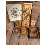 7 PICTURES & CANDLE HOLDER- BB
