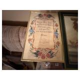 PRAYER PICTURE & FRUIT/VEGETABLES PICTURE- BB