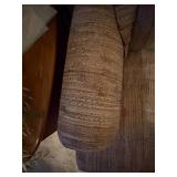 3 CUSHION WOOD & FABRIC COUCH- BB