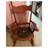 ANTIQUE WOOD ROCKING CHAIR- PBR