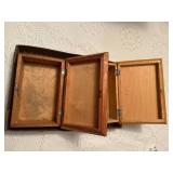 2 PAINTED SCENE WOODEN BOXES- PBR