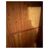 WOOD WARDROBE CLOSET 39"X25"X5