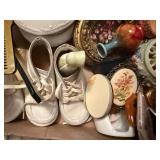 VINTAGE BABY SHOES/ DRESSER SET & MORE FLAT- PBR