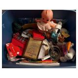 TOTE OF MISCELLANEOUS DECOR & TOYS- PBR