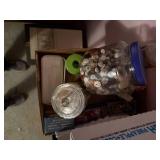 METAL SHELVES W/ MISCELLANEOUS SEWING SUPPLIES- PBR