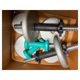 TENNIS RACKET/ WEIGHTS 7.6LBS & 2.5LBS- OF