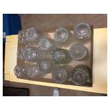 14 COUNT SET OF DRINKING GLASS- OF
