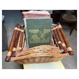 3 SET BASKETS W/ 2 OLD BOOKS- OF