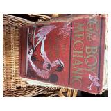 3 SET BASKETS W/ 2 OLD BOOKS- OF