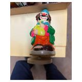 CLOWN WIND UP MUSIC FIGURE/ BOOK ENDS/ NOTEBOOKS- OF