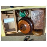 WOODEN CANDY BOWL/ WOODEN BOX & MORE- OF