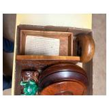 WOODEN CANDY BOWL/ WOODEN BOX & MORE- OF