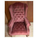 UPHOLSTERED WING BACK CHAIR- OF