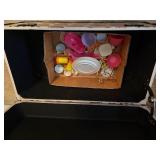 OWL TRUNK W/ TOY DISHES- UPB