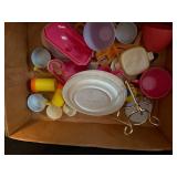 OWL TRUNK W/ TOY DISHES- UPB