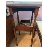 WOOD STAND TABLE 14"X 14"X 28"- UPB