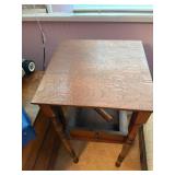 WOOD STAND TABLE 14"X 14"X 28"- UPB