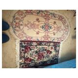 2 ORIENTAL FLOOR RUGS 56"L & 40"L- UPB