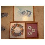 JESUS PICTURE & 2 FLOWER PICTURES- UPB