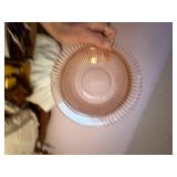 PINK GLASSWARE (?ANCHOR HOCKING)- UPB