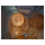 PINK GLASSWARE (?ANCHOR HOCKING)- UPB