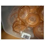 PINK GLASSWARE (?ANCHOR HOCKING)- UPB