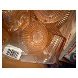 PINK GLASSWARE (?ANCHOR HOCKING)- UPB