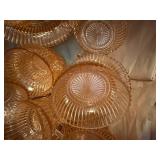 PINK GLASSWARE (?ANCHOR HOCKING)- UPB