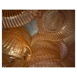 PINK GLASSWARE (?ANCHOR HOCKING)- UPB