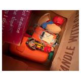 TIDDLEDY WINKS/ VINTAGE METAL TOYS/ METAL CRANE & MORE- UPB