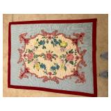 CROSS STITCHED WALL HANGING/RUG HANGING- UPB