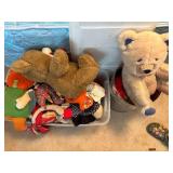TOTE OF STUFFED ANIMALS W/ BERT- UPB