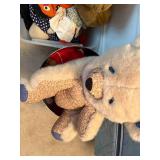 TOTE OF STUFFED ANIMALS W/ BERT- UPB