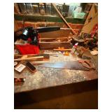 WALL & BENCH CONTENTS OF TOOLS & VICE- BMT