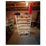 METAL SHELVING UNIT & CONTENTS- BMT