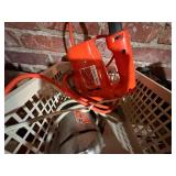 TOTE OF POWER TOOLS W/ SANDER/ BLACK & DECKER TRIMMER/ JIG SAW & MORE- BMT