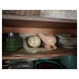 ENTIRE WALL OF CONTENTS W/ FLOWER POTS/ PAINT/ BUCKET/ METAL CABINET- BMT