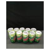 Mountain Dew Citrus Soda Pop  7.5 fl oz  10 Pack Mini Cans
