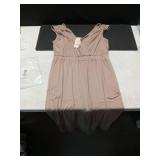 Dokotoo Womens Jumpsuit Beige Size- Large