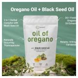 Micro Ingredients Oil of Oregano Softgels, 300 Count | 2 in 1 Formulated with Black Seed Oil, 4X Strength Carvacrol & Thymoquinone | Plant Based, Non-GMO, & Immune Support