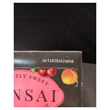 Bonsai Cherry Peach Sweetened Sparkling Water, 12 fl oz cans, 8 pack