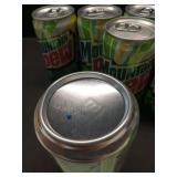 Mountain Dew Citrus Soda Pop  7.5 fl oz  10 Pack Mini Cans