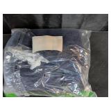 MEROKEETY Sweaters for Women Fall 2025 V Neck Oversized Cozy Chunky Knit Long Sleeve Fuzzy Fleece Pullover Winter Outfits, Navy, Medium
