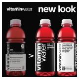 Vitaminwater Asai Blueberry Pomegranate Nutrient Enhanced Flavored Water Beverage, 20 fl oz Bottles, 12 Pack